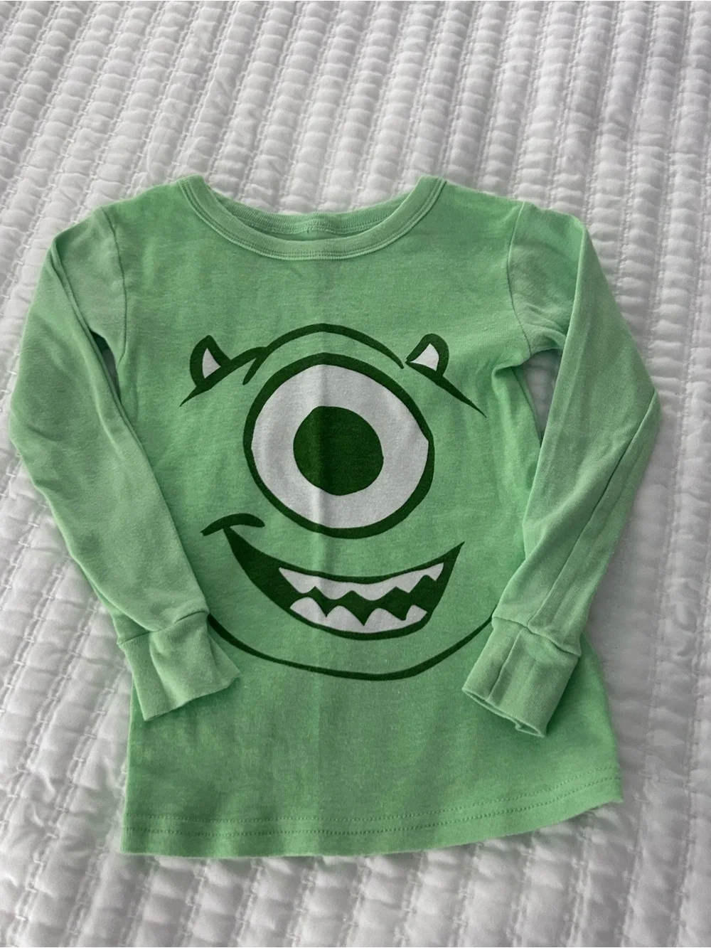 Monsters, Inc. Green & Blue Kids Pajama Set. Size 5T